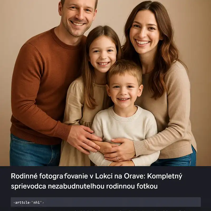 Rodinné fotografovanie v Lokci na Orave: Kompletný sprievodca nezabudnuteľnou rodinnou fotkou