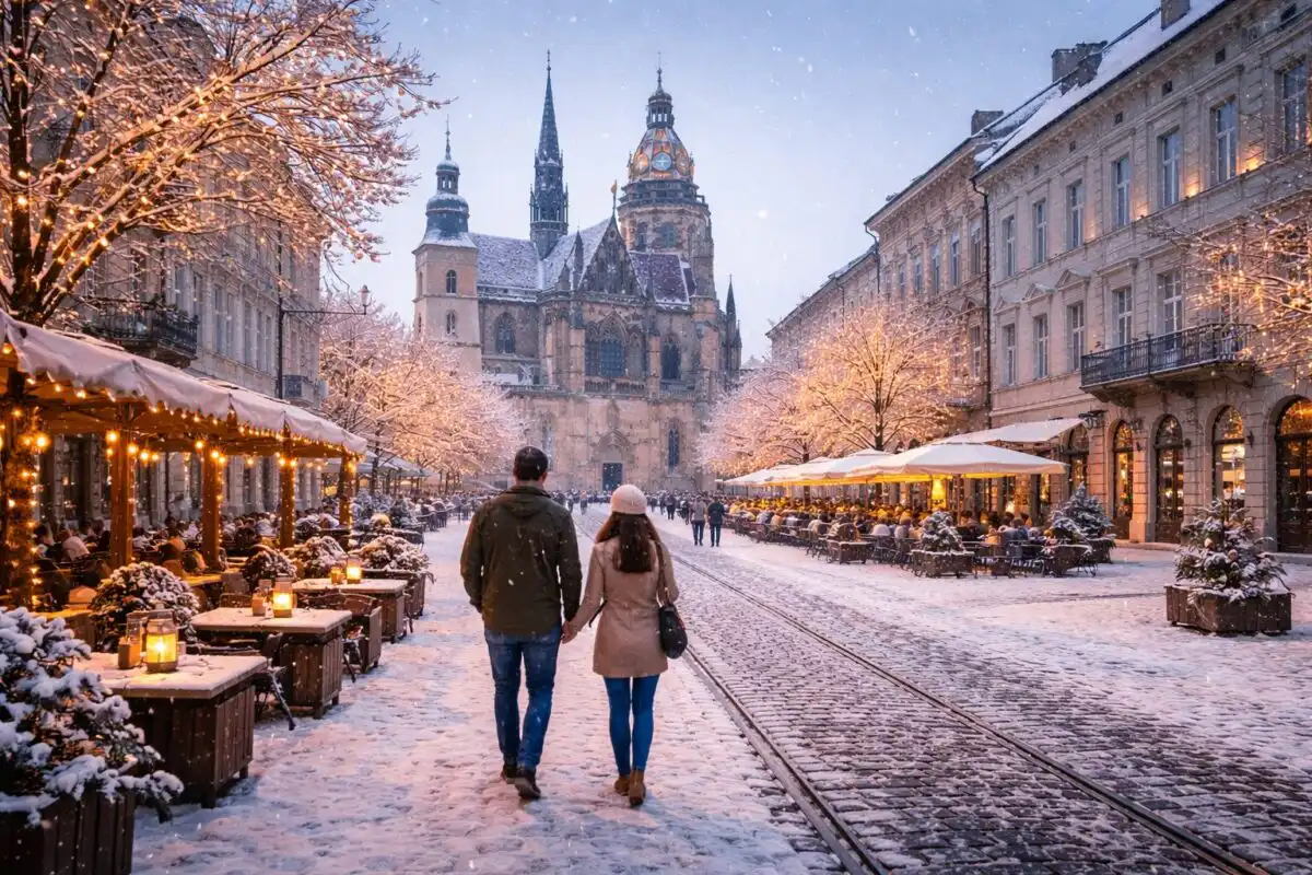 Fotografovanie Košíc na jeseň: Farby stromov, hmla a pokojná atmosféra mesta