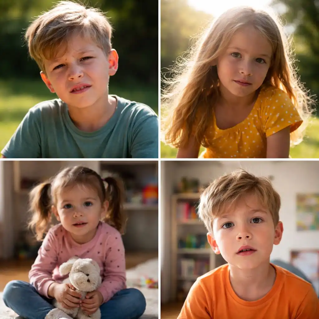 chyby pri fotografovani deti svetlo kompozicia