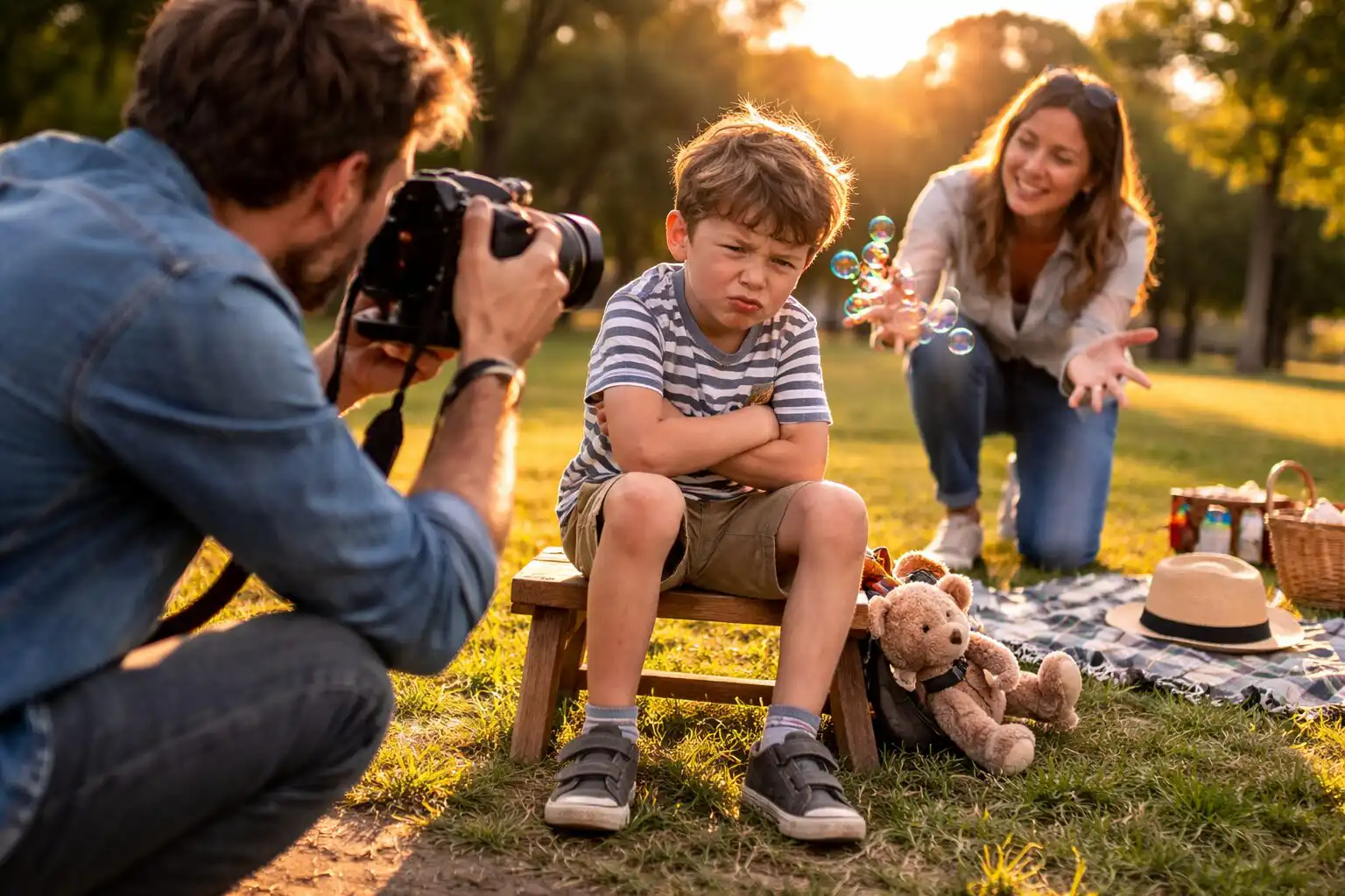 dieta nechce spolupracovat pri foteni