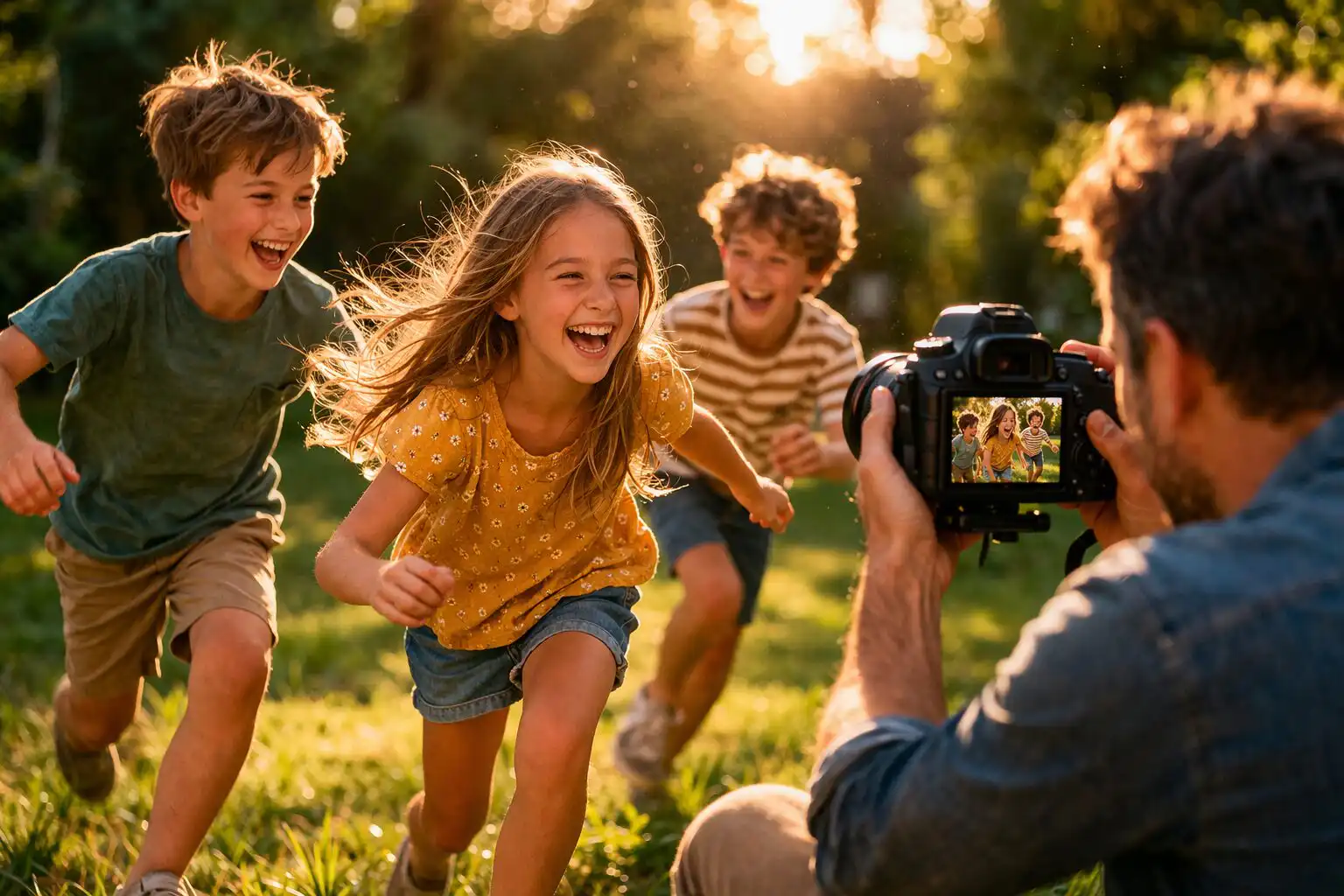 priprava deti na fotenie prirodzene momenty