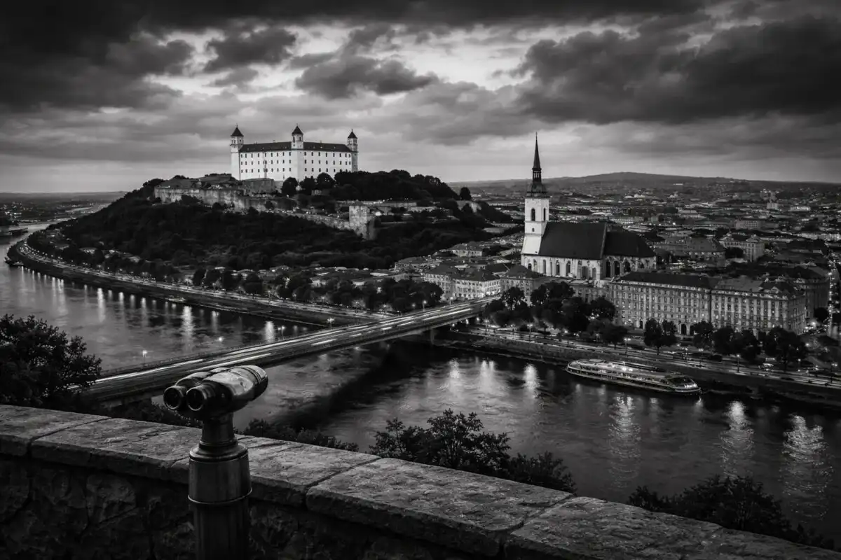Fotografovanie Bratislavy z výšky: Vyhliadky, panorámy a pohľad na mesto zhora