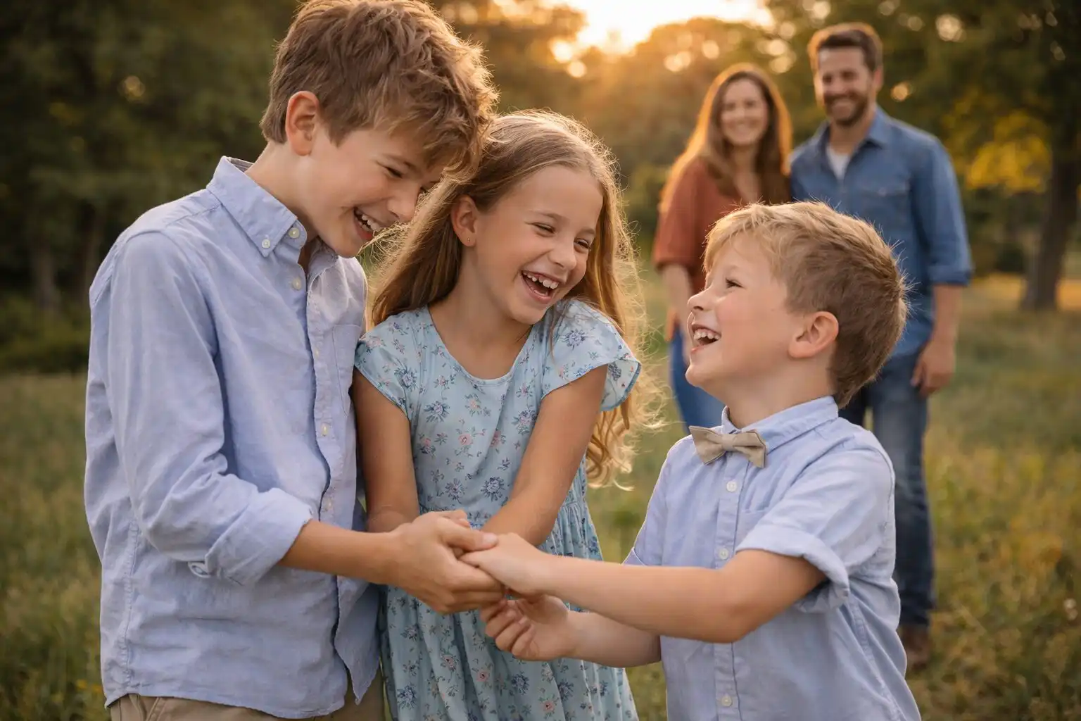 deti hrajuce sa prirodzene fotenie