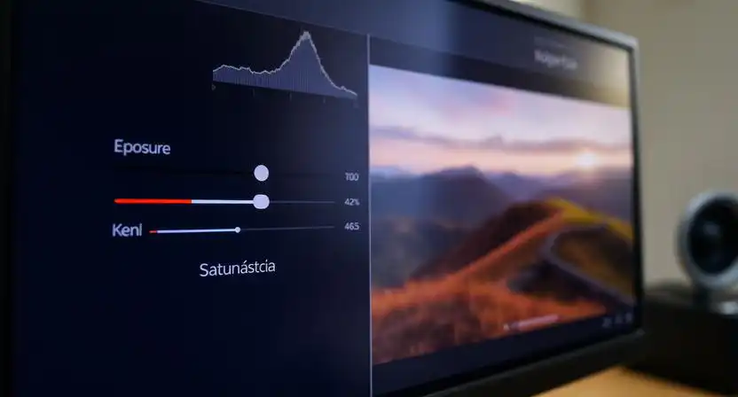 zakladne nastroje upravy fotografii expozicia kontrast saturacia v editacnom programe