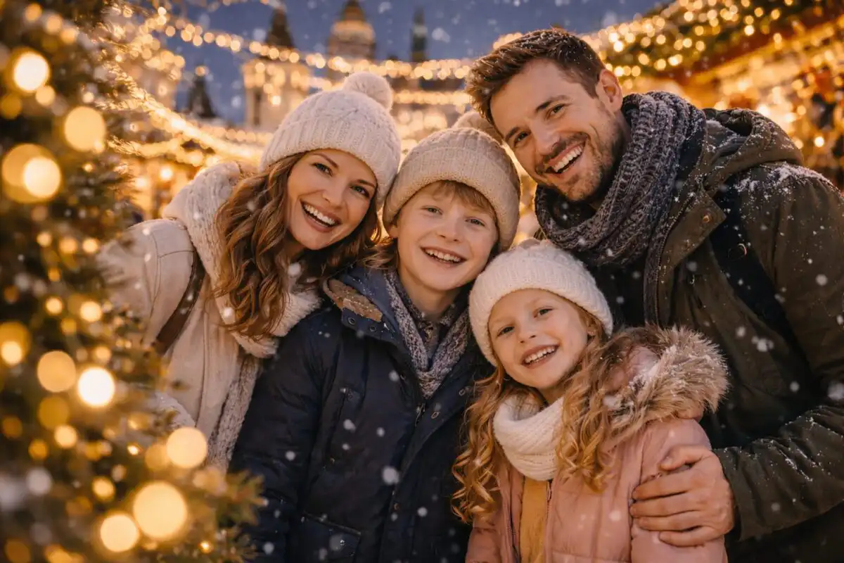 Rodinné fotenie v Košiciach počas sviatkov – kreatívne efekty, detailné úpravy a profesionálny workflow (časť 2.2.2)