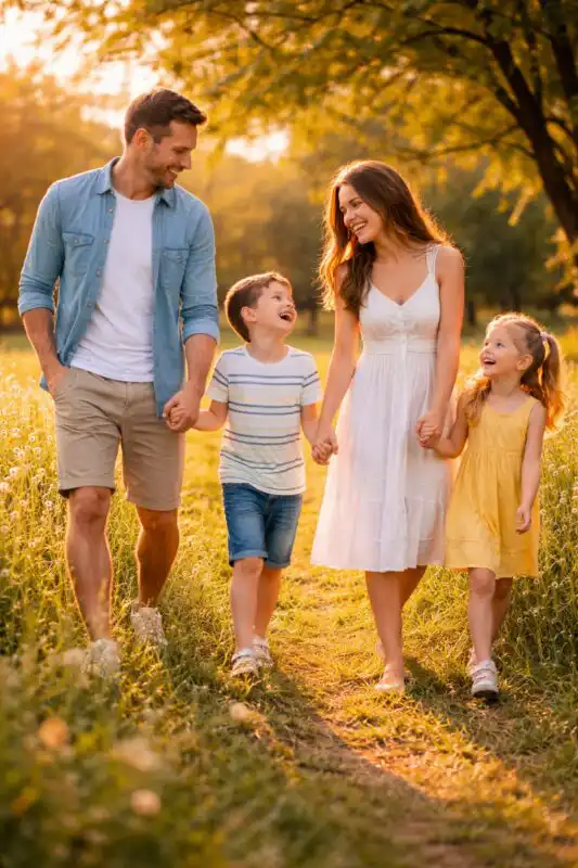 Pokročilé tipy na fotenie rodinných portrétov vonku: inšpirácia, situácie a originálne nápady