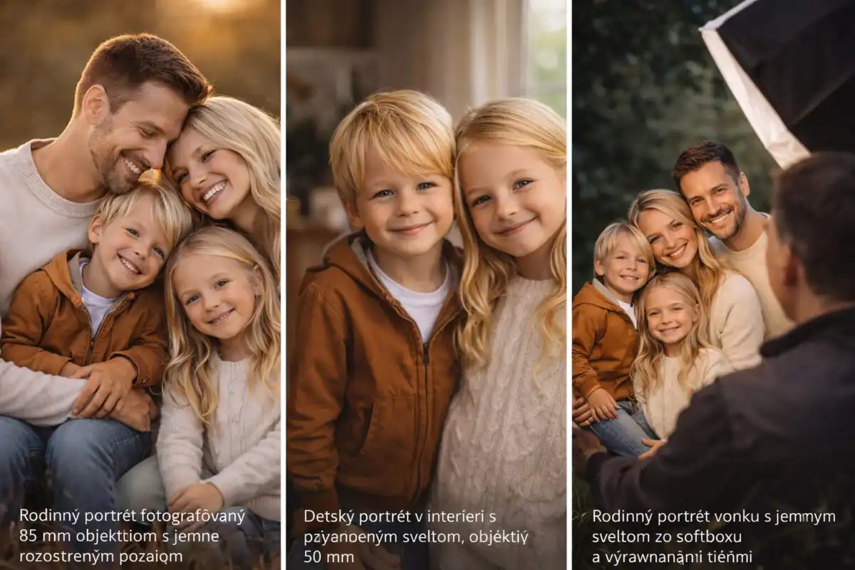 Objektívy a výbava pre rodinné a detské portréty – rozšírený sprievodca