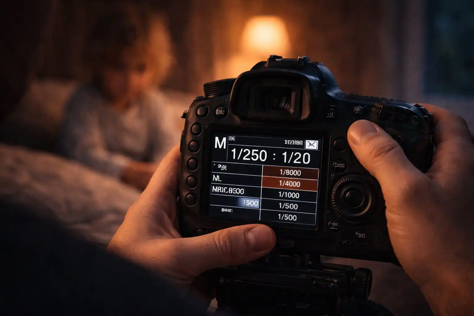 nastavenie casu uzavierky pri fotografovani deti v interieri