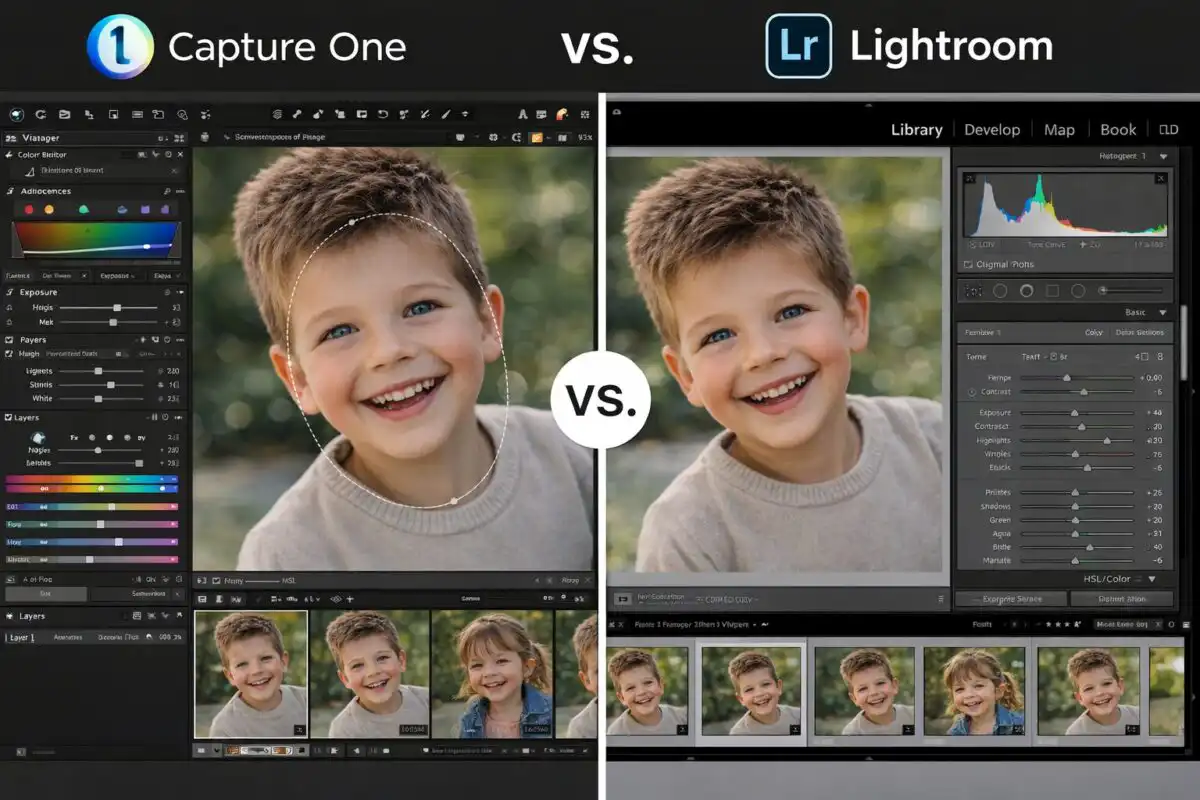 Capture One vs. Lightroom – porovnanie pri úprave detských portrétov