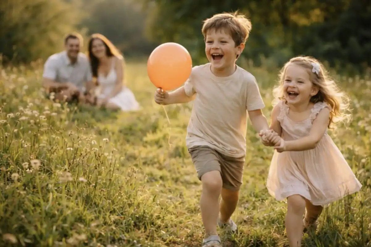 Rodinné fotenie v exteriéri počas rôznych ročných období – tipy na svetlo, oblečenie a lokality