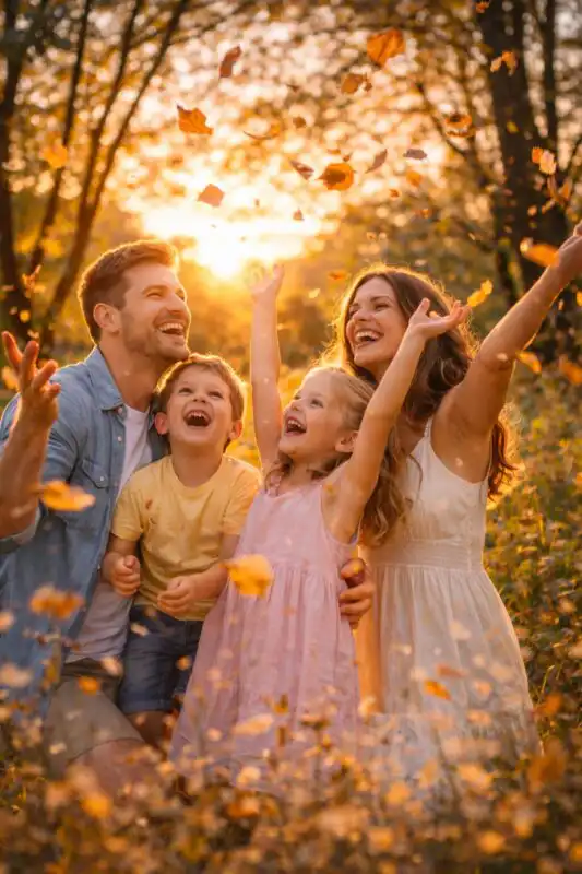 Pokročilé tipy na fotenie rodinných portrétov vonku: kreatívne techniky, kompozícia a príbehy