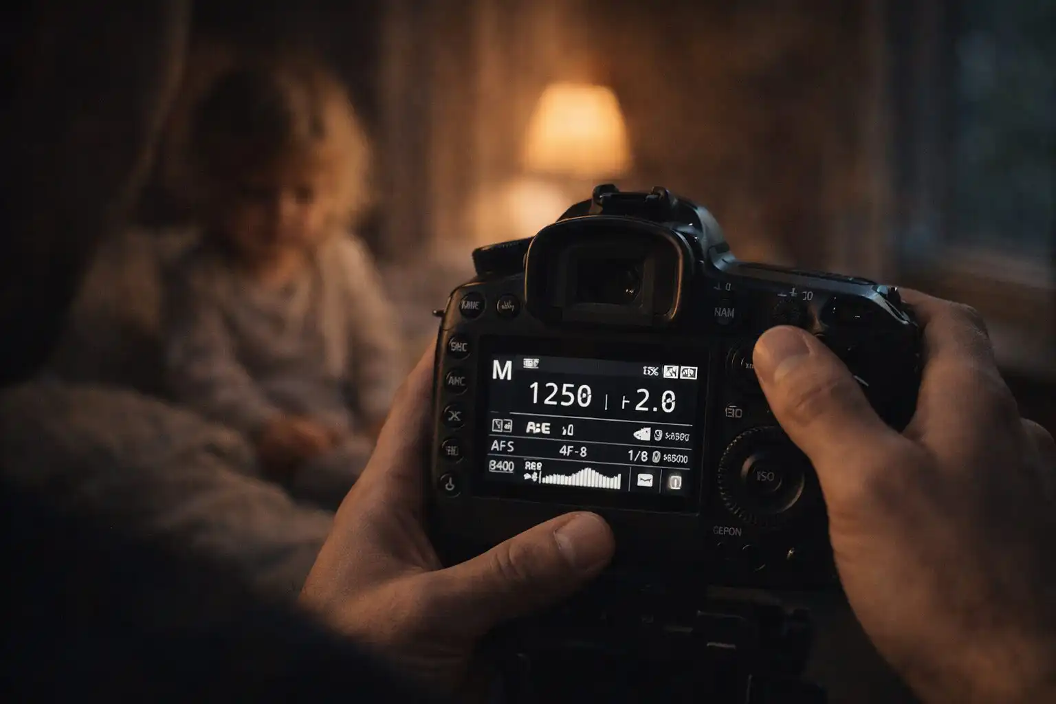 nastavenie fotoaparatu pri fotografovani deti v interieri slabé svetlo