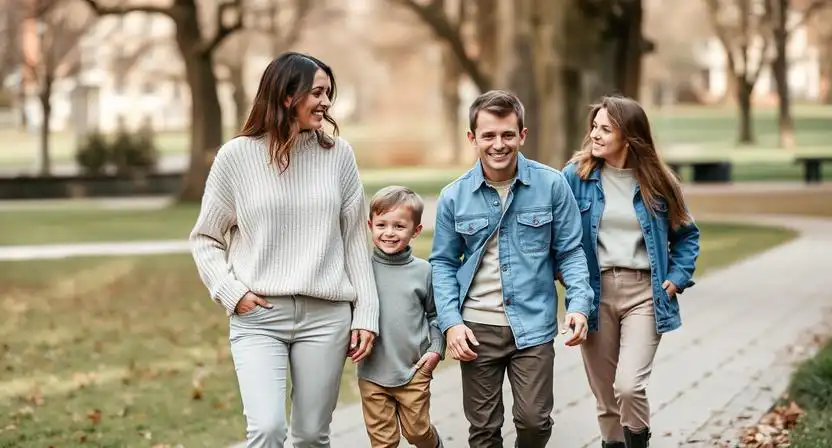 rodinne outfity na fotenie zladene farby bez chaosu
