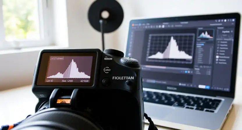 Histogram expozície zobrazený na displeji fotoaparátu a v Adobe Photoshope pri úprave fotografie