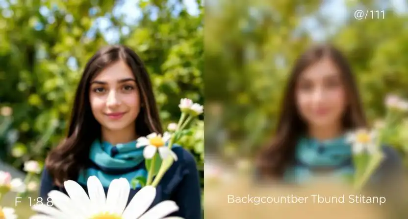 porovnanie hlbky ostrosti fotografia f1.8 rozmazane pozadie a f11 ostra fotografia