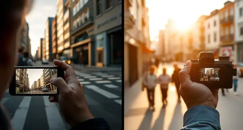 porovnanie fotografovania mobilom a fotoaparatom