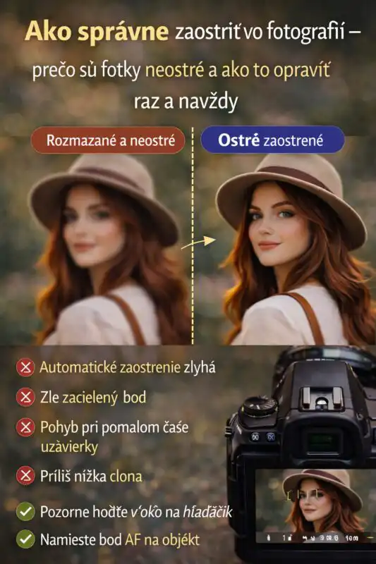 Ako správne zaostriť vo fotografii – prečo sú fotky neostré a ako to opraviť raz a navždy