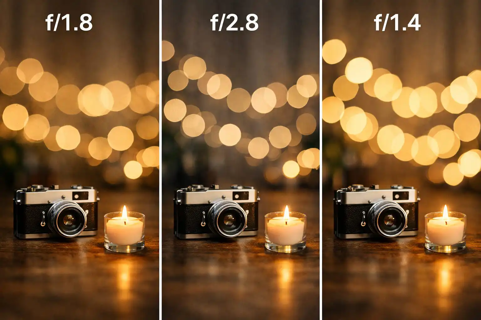 Svetelnosť objektívu – porovnanie objektívov f/1.8, f/2.8 a f/1.4 pri fotografovaní