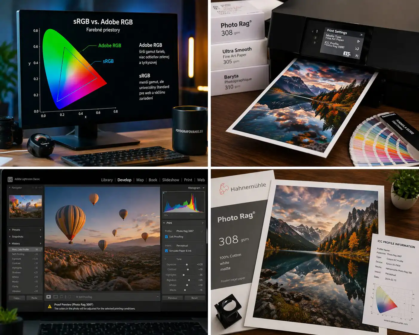 icc profil pri tlači fotografií soft proofing a porovnanie monitora s vytlačenou fotografiou