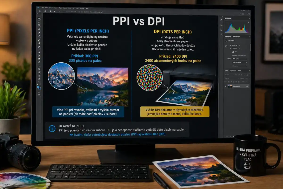 PPI vs DPI pri tlači fotografií – aký je rozdiel a prečo na ňom záleží