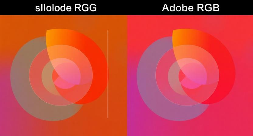 graficke porovnanie farebneho priestoru sRGB a Adobe RGB