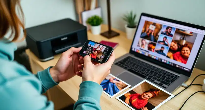Detail lesklého fotopapiera s porovnaním formátu, odlesku a ostrosti výtlačku