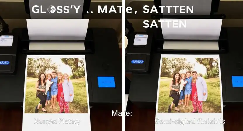 porovnanie leskleho matneho a satin fotopapiera pri tlaci fotografii doma