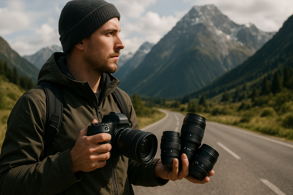 Rôzne objektívy s odlišnou ohniskovou vzdialenosťou pri cestovateľskej fotografii