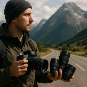 Rôzne objektívy s odlišnou ohniskovou vzdialenosťou pri cestovateľskej fotografii