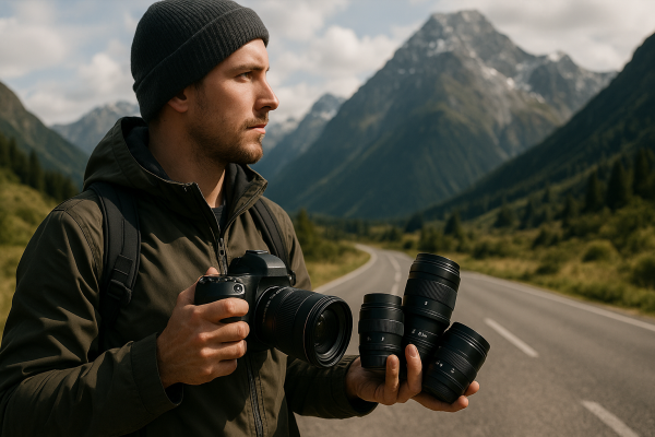 Rôzne objektívy s odlišnou ohniskovou vzdialenosťou pri cestovateľskej fotografii