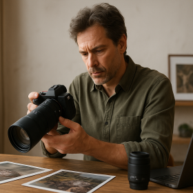 Editorialny vizual k teme Canon APS-C rumors 2026 bez loga a bez citatelneho textu