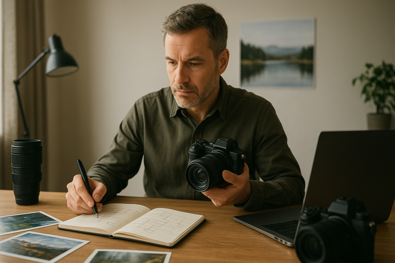 Editorialny vizual k teme Nikon rumors 2026 bez loga a bez citatelneho textu
