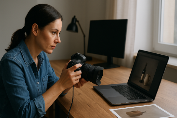 Editorialny vizual k teme Capture One Pro vs Lightroom Classic bez loga a bez citatelneho textu