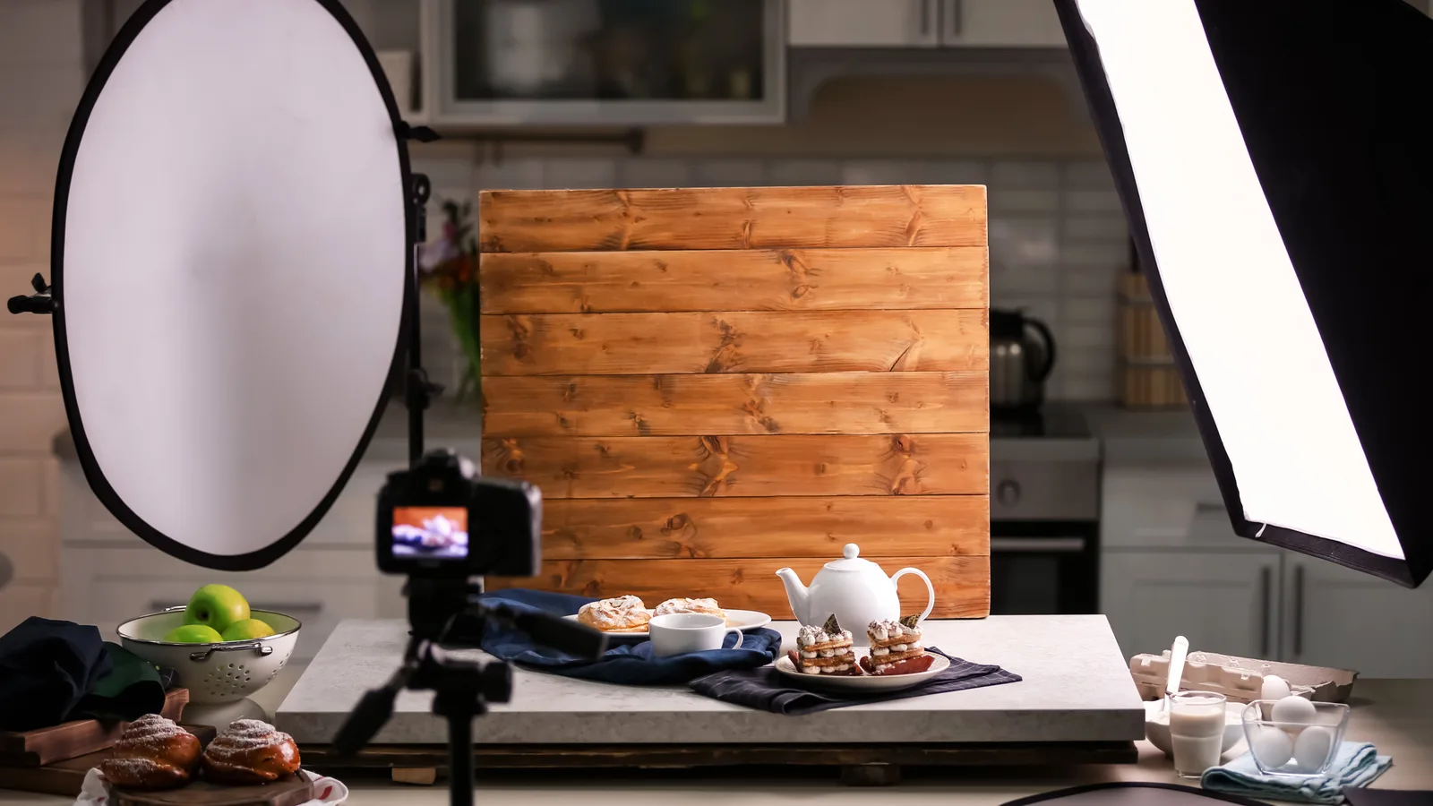 Produktová fotografia na kuchynskom stole